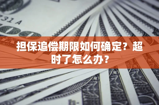 济南担保追偿期限如何确定？超时了怎么办？