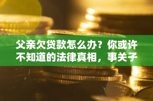 济南父亲欠贷款怎么办？你或许不知道的法律真相，事关子女未来