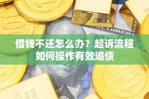 济南借钱不还怎么办？起诉流程如何操作有效追债