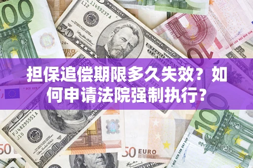 济南担保追偿期限多久失效？如何申请法院强制执行？