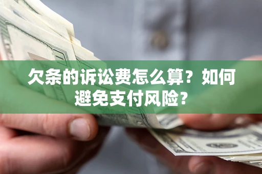 济南欠条的诉讼费怎么算？如何避免支付风险？